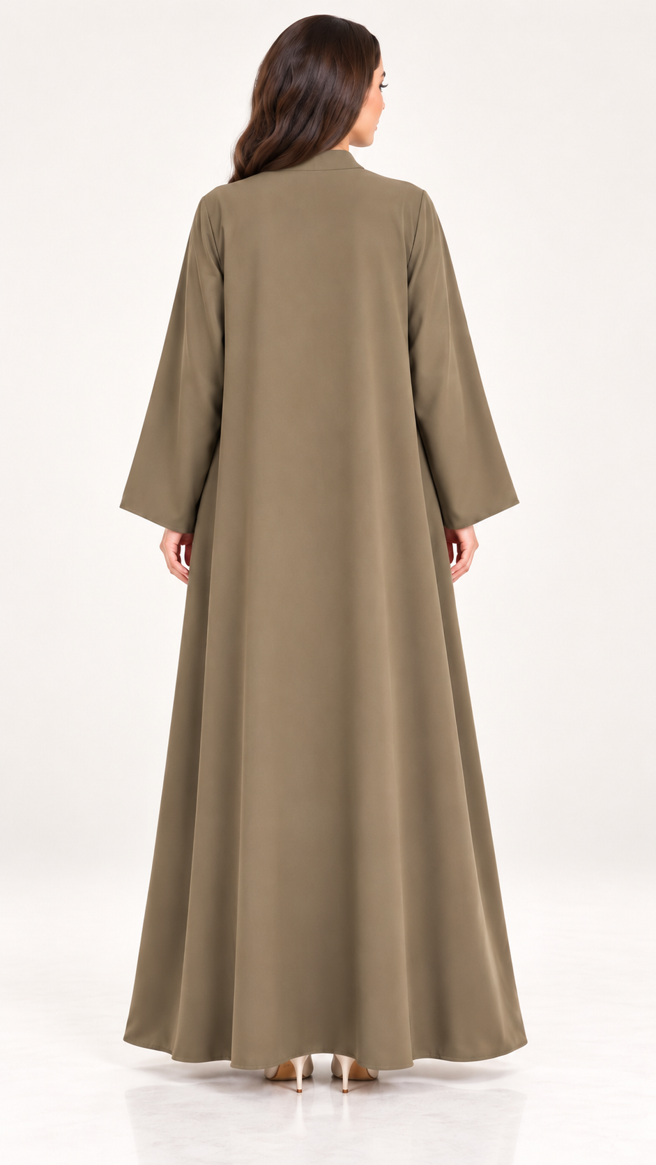 Embellished Front Panel Open Abaya | Bead Detail | Modest Fashion UAE | AF1001